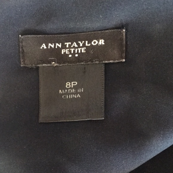 Ann Taylor petite 8P Black sheath dress with polka dots - Picture 5 of 8